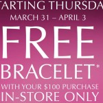 Pandora Jewelry Free Bracelet Promotion March 2016